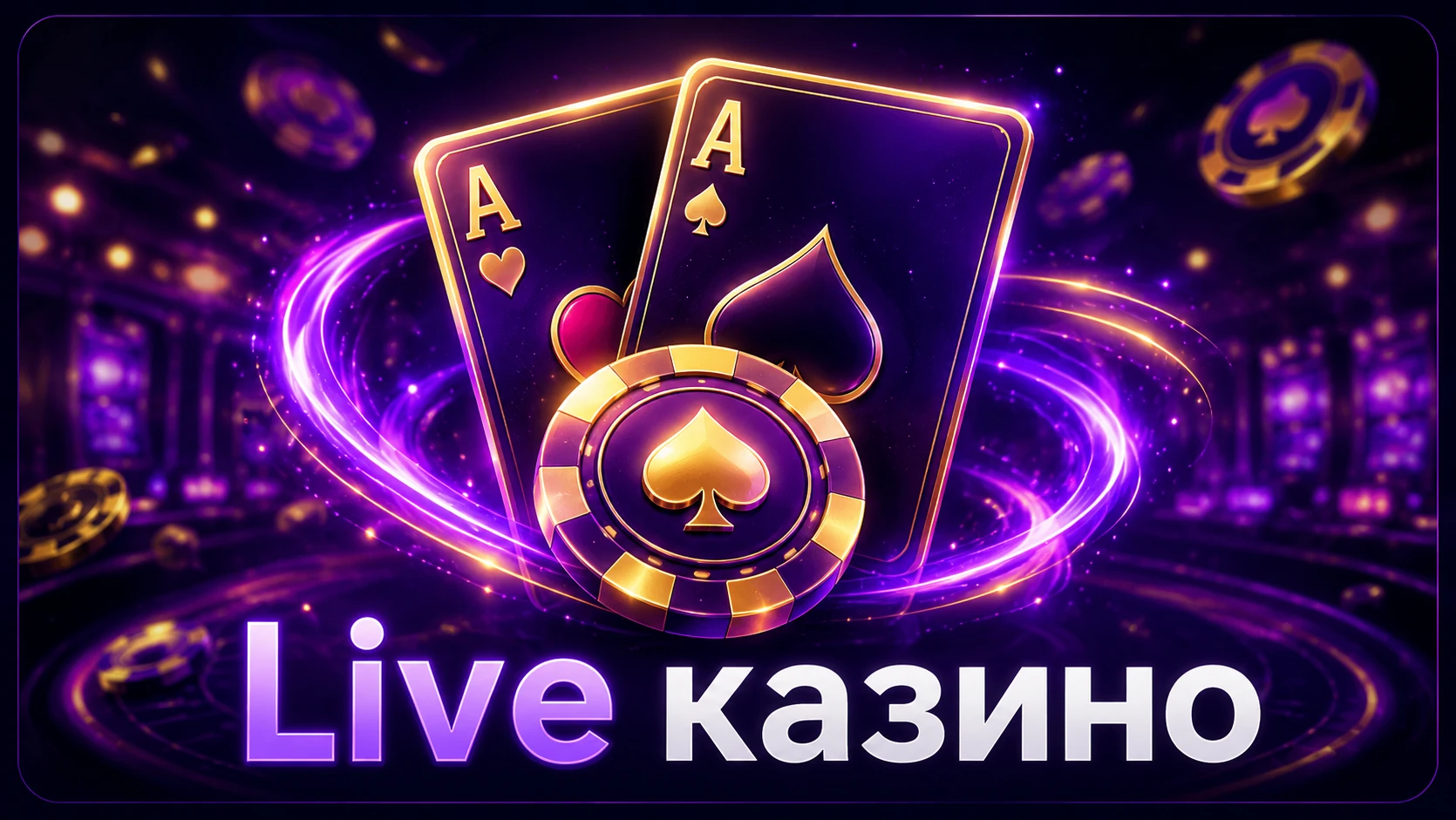 Live казино — карты и фишка